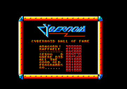 Cybernoid: The Fighting Machine for Amstrad CPC - The high score table.
