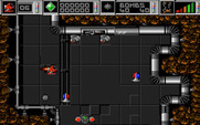 Cybernoid: The Fighting Machine for Amiga - Descending downward...