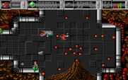 Cybernoid: The Fighting Machine for Amiga - Don't get hit by the various aliens!