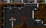 Cybernoid: The Fighting Machine for Amiga - Game start.