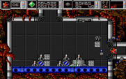 Cybernoid: The Fighting Machine for Amiga - The missiles in this room fire as soon as you are in their path.