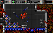 Cybernoid: The Fighting Machine for Amiga - I'm hit again!