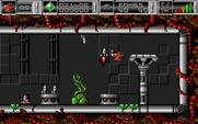 Cybernoid: The Fighting Machine for Amiga - Dodging missiles...