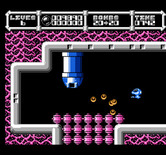 Cybernoid: The Fighting Machine for NES / Famicom - Bombs are limited, so make sure you don't run out before clearing a path!