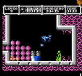 Cybernoid: The Fighting Machine for NES / Famicom - Use bombs to clear these obstacles.