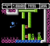 Cybernoid: The Fighting Machine for NES / Famicom - Use careful timing to sneak through this passageway...