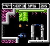 Cybernoid: The Fighting Machine for NES / Famicom - The elevator to the next level.