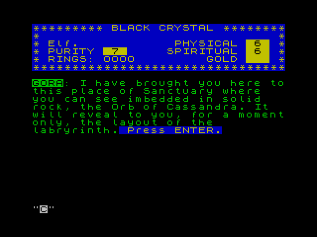 Black Crystal ZX Spectrum Screenshot: On to the next map...