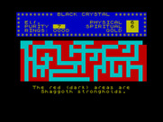Black Crystal for ZX Spectrum - An overview of this area.