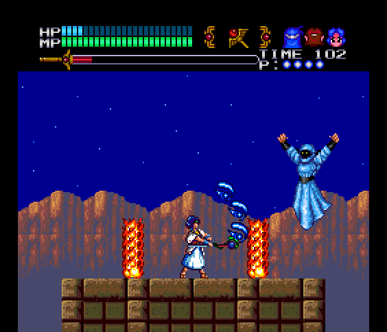 Valis III TurboGrafx CD Screenshot: The next boss battle.