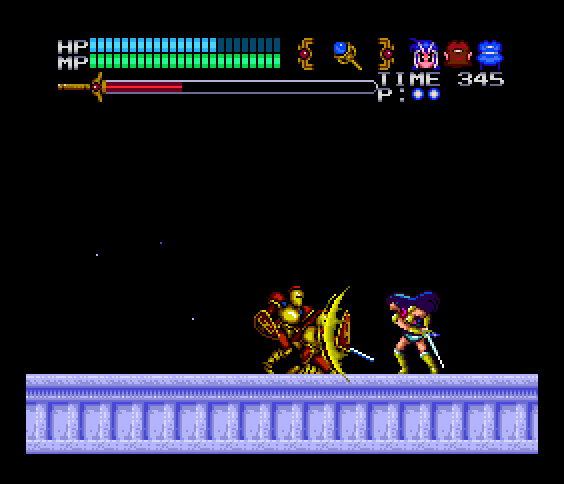 Valis III TurboGrafx CD Screenshot: Enemies keep appearing here...
