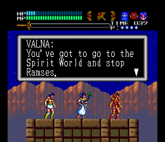 Valis III TurboGrafx CD Screenshot: Off to the spirit world.