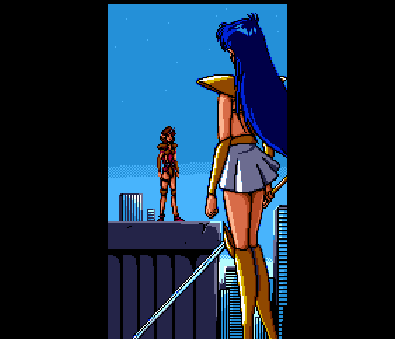 Valis III TurboGrafx CD Screenshot: Cut scene between levels.