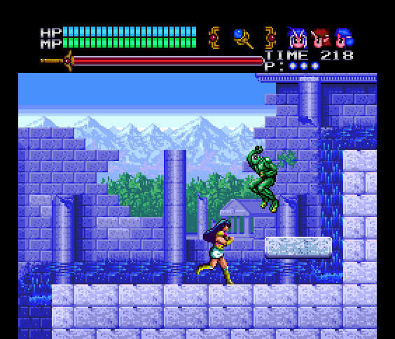 Valis III TurboGrafx CD Screenshot: Watch out for surprise attacks!