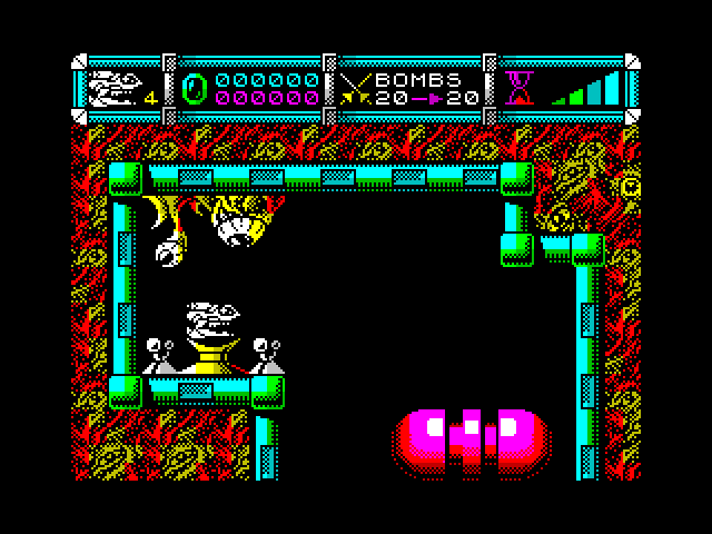 Cybernoid II: The Revenge ZX Spectrum Screenshot: Game start.