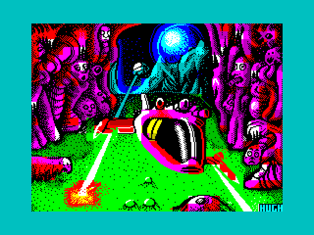 Cybernoid II: The Revenge ZX Spectrum Screenshot: Loading screen.