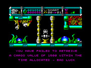 Cybernoid II: The Revenge for ZX Spectrum - I failed to retreive enough cargo...
