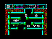 Cybernoid II: The Revenge for ZX Spectrum - Those disc-like things move back and forth and are deadly to touch.