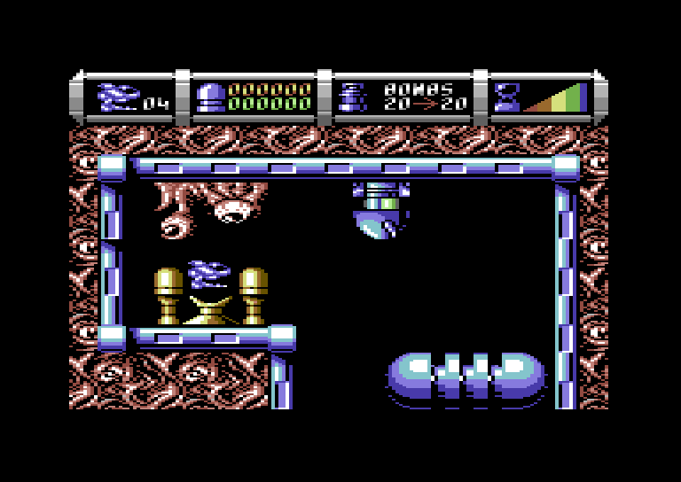 Cybernoid II: The Revenge Commodore 64 Screenshot: Game start.