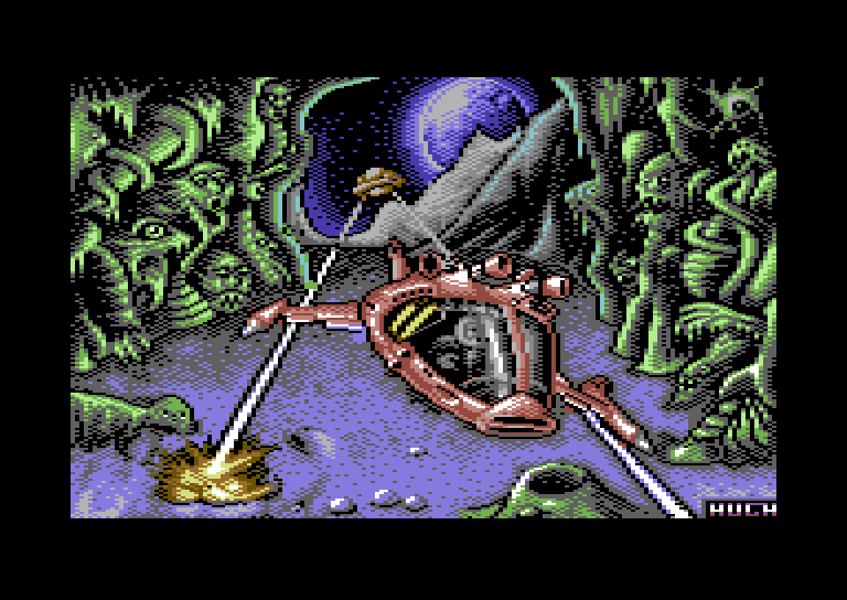 Cybernoid II: The Revenge Commodore 64 Screenshot: Loading screen.
