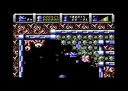 Cybernoid II: The Revenge for Commodore 64 - Blast your way through these tunnels to reach the next screen.
