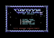 Cybernoid II: The Revenge for Commodore 64 - The main menu.