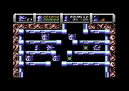 Cybernoid II: The Revenge for Commodore 64 - Fast moving obstacles make this section tricky.