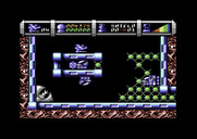 Cybernoid II: The Revenge for Commodore 64 - Another screen where you need to clear yourself a path.