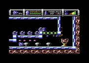 Cybernoid II: The Revenge for Commodore 64 - Hiding from enemy fire...