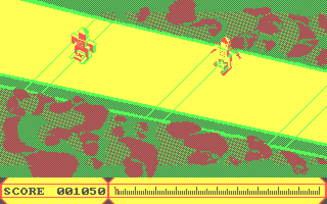 Cyber Cop IBM PC/Compatibles Screenshot: I found a rebel unit, can I destroy or capture it?