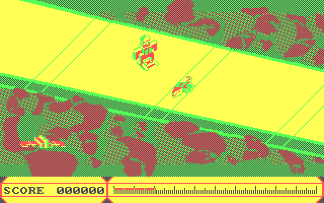 Cyber Cop IBM PC/Compatibles Screenshot: Entering the geosphere...