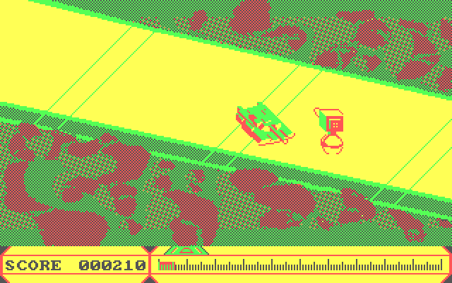 Cyber Cop IBM PC/Compatibles Screenshot: Transformed into a tank.