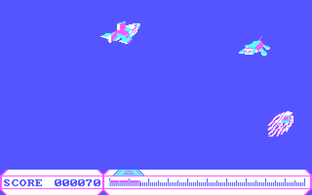 Cyber Cop IBM PC/Compatibles Screenshot: Blast things before they get you!