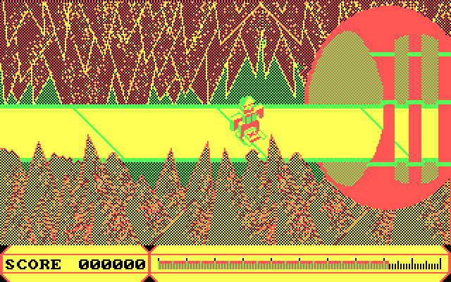 Cyber Cop IBM PC/Compatibles Screenshot: Transitioning from the geosphere into the aqua realm.