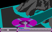 Cyber Cop for IBM PC/Compatibles - Here's the transition zone allowing you to transfer from land to air or vice versa.