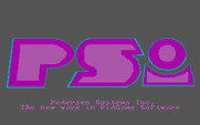 Cyber Cop for IBM PC/Compatibles - Pedersen Systems logo screen.