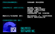 Teenage Mutant Ninja Turtles for IBM PC/Compatibles - Credits screen.