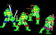 Teenage Mutant Ninja Turtles for IBM PC/Compatibles - All of our heros together!