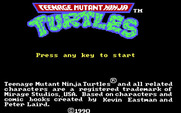 Teenage Mutant Ninja Turtles for IBM PC/Compatibles - Title screen (U.S. version).