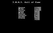 Teenage Mutant Ninja Turtles for IBM PC/Compatibles - High scores.
