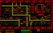 Teenage Mutant Ninja Turtles for IBM PC/Compatibles - This jumping guy is quick, be careful!