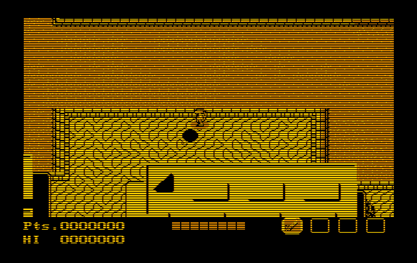 Teenage Mutant Ninja Turtles IBM PC/Compatibles Screenshot: Game start.