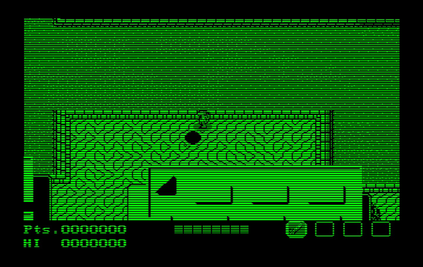 Teenage Mutant Ninja Turtles IBM PC/Compatibles Screenshot: Game start.