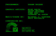 Teenage Mutant Ninja Turtles for IBM PC/Compatibles - Credits screen.