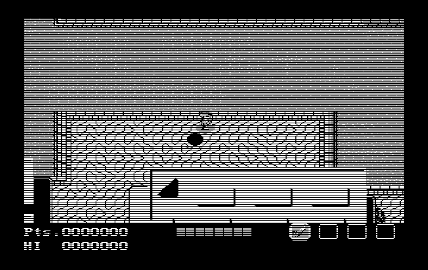Teenage Mutant Ninja Turtles IBM PC/Compatibles Screenshot: Game start.