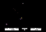 Asteroids in Space for Apple II - I'm hit!