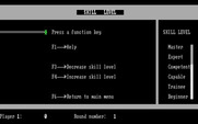 Wordtrix for IBM PC/Compatibles - Select a skill level.