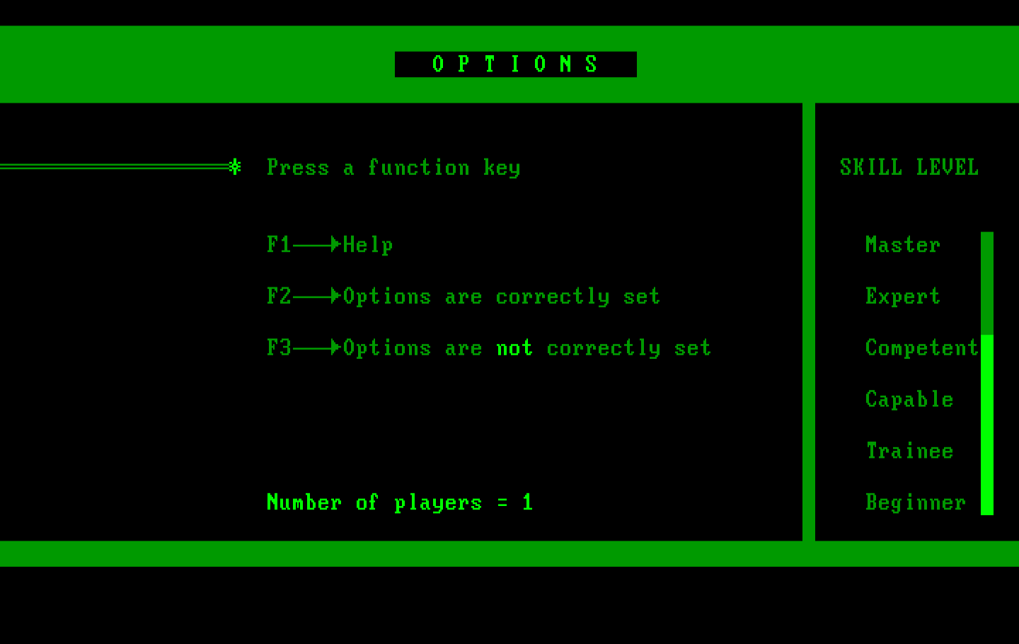 Wordtrix IBM PC/Compatibles Screenshot: Ready to begin?