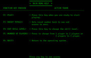 Wordtrix for IBM PC/Compatibles - Main menu help.