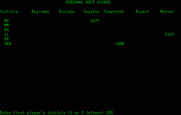 Wordtrix for IBM PC/Compatibles - Current scores, and enter player initials for the next game.